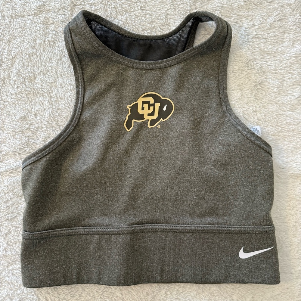 Nike High Neck Sports Bra University of Colorado Buffs Buffalos XS College NCAA